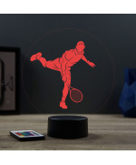 Lampe illusion 3D Sport Tennisman