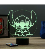Lampe illusion 3D représentant Stitch.