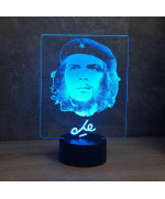 Lampe illusion 3D représentant un portrait du Che Guevara.