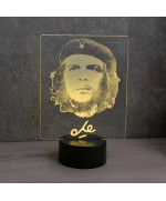 Lampe illusion 3D représentant un portrait du Che Guevara.