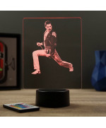 Lampe illusion 3D représentant un portrait de Freddie Mercury.