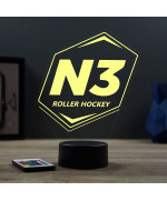 Lampe illusion 3D sur mesure, réalisée à partir d'une photo fournie par le client.