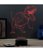 Lampe illusion 3D Animal Dinosaure Tyrannosaure T-Rex