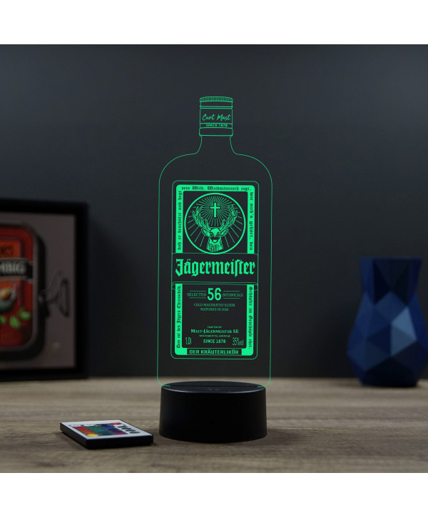 Un cadeau ultra original avec cette lampe représentant une bouteille de Jägermeister